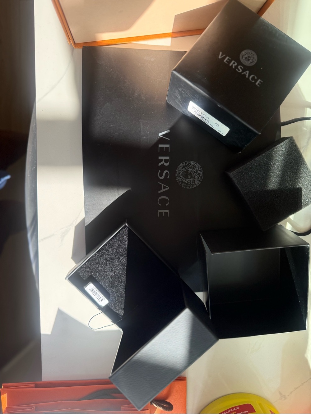 Versace Black Jewelry Accessory Boxes Set